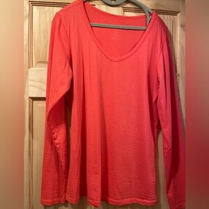 WoolX Layla long sleeved pullover size L merino blend color is Cayenne